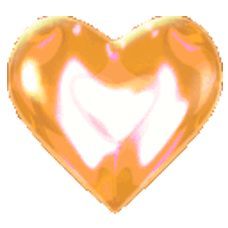 Gif animé coeur jaune